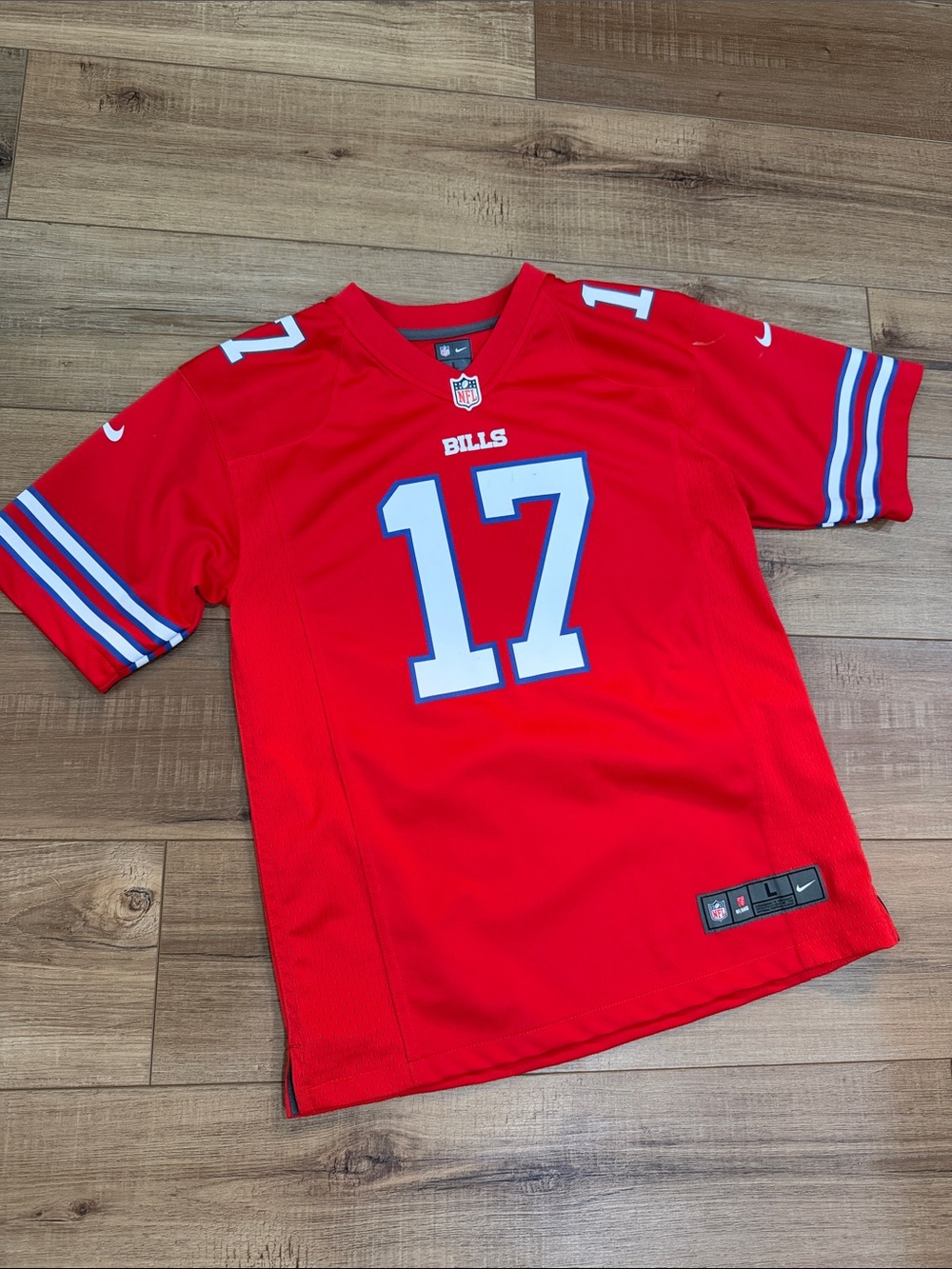 Nike Red Buffalo Bills #17 Kids Football Jersey